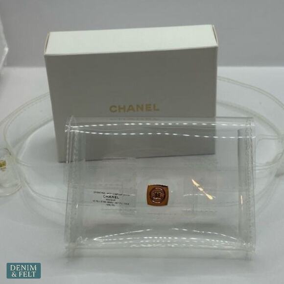 Chanel Makeup Clear Mini Belt Bag Transparent PVC Pouch Bum Bag Rare ~ NEW!! - Picture 8 of 14